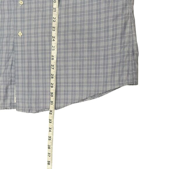 VTG Brooks Brothers Shirt Mens 17-34 Blue OCBD Oxford USA Made Check Plaid READ - Picture 6 of 12